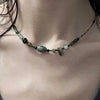 Stone Black Beads Choker Necklace For Men Stainless Steel Bead Hip Hop Neck Chain Men Jewelry Accessoriees - Image 6