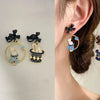 32 Style Colorful Enamel Cartoon Cute Rabbit Fox Ear Clips Funny Cat Bear Long Clip on Earrings Without Piercing for Women Girls - Image 7