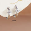 6/8/10mm Stainless Steel Zircon Flower Hoop Earring Small Gold Color Circle Hoops Huggie Piercing Earring Jewelry - Image 5