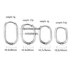 Oval Hoop Earrrings Stainless Steel Elliptic Shape Silver/Gold Color 20MM Big Round Clips Smooth Mental Ear - Image 4