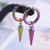 Rainbow Hoop Boucle Oreille Heart Snake Charm Earring Stainless Steel Earrings For Women Men Kpop Accessories Gift - Image 14