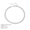 Simple Beads Chain Bracelet Jewelry Multi-layered Thin Link Chain Bracelet For Women Stainless Steel Chain Jewelry - Image 13