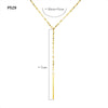 Stainless Steel Chain Necklace with Long Tassel Details - Image 7