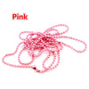 5pcs 1.5mm 2.0 2.4mm Length 70cm (27.5 inch) 10 Colors Plated Ball Beads Chain Necklace Bead Connector For Charms Base and Tray - Image 15
