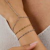 Minimalist Gold Color Plated Stainless Steel Elliptical Bead Chain Chain Bracelet Stackable Bracelet Women's Acc - Image 2
