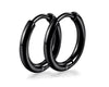 8 Pairs Earrings for Men Steel Mens Black Earrings Multipack Stud Huggie Small Hoop Earrings Set - Image 11