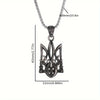 Retro Neptune Poseidon Trident Necklace Ukraine National Emblem Pendant Men\\\\\\'s Cool Jewelry Accessories - Image 5