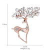 Deer Coat Corsage Christmas Gifts Diamond Female Jewelry Korean Style Brooches Christmas Elk Brooches Rhinestone Pin - Image 4