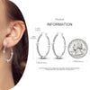 Silver Hoop Earrings For Woman Zircon Heart Shape Star Eardrop Earring Jewelry - Image 37