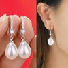 Temperament Simple Water Drop Shape Simulation Freshwater Pearl Drop Earrings Female Pearl Earrings - Image 4