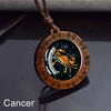 12 Zodiac Signs Rope Chain Necklace Aries Taurus Gemini Cancer Leo Virgo Libra Scorpio Constellation Necklace Wooden Pendant - Image 7