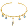 Candy Color Charm Bracelet with Adjustable Open Bangle - Image 8