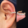 1PC CZ Multi-Layer Clips Earrings for Women Minimalist Leaf Cartilage Earings Ear Cuff Fake Piercing Clip on Ear Jewelry - Image 10