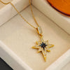 316L Stainless Steel Star Round Shiny Zircon Pendant Necklace For Women Delicate Lady Jewelry Gifts - Image 11