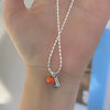 Silver Necklace Black Ball Simple Pendant Punk Geometric for Women Girl Jewelry Gift - Image 45