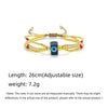 Multicolor Bead Bracelet with Blue Eye Motif and Adjustable Cord - Image 9