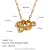 Colorful CZ Hammer Paperclip Chain Necklace Gold Plated 316L Stainless Steel Choker Elegant Women Jewelry - Image 10