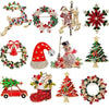 Christmas Wreath Decoration Corsage, 31 Styles To Choose From Versatile Brooch, Ideal Choice for Gifts - Image 1