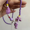 Colorful Ceramic Fish and Starfish Bead Choker Necklace - Image 5