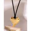 Irregular Geometric Pendant Necklace with Wax Cord - Image 18