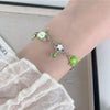 Geometric Apple Star Zircon Square Bracelet for Women Jewelry Minimalist Accessories Party - Image 1