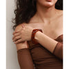 63mm Resin Thick Wrist Bracelet Bangle Autumn Winter Style Statement Jewelry Coffee Amber Champagne Pink - Image 3