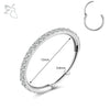 ZS 1PC Round Crystal Nose Piercing Silver Color Septum Ring Stainless Steel Nose Clicker Cartilage Piercing 20G Body Jewelry - Image 22