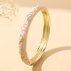 Ftcy Flower Pattern Enamel Cloisonne Bracelet For Women Retro Gold Color Plated Bangles for Girls Women Jewelry Gifts - Image 10