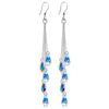 Crystal Water Drop Tassel Earrings for Women Temperament Colorful Long Earrings Bridal Wedding Party Jewelry Gifts - Image 6