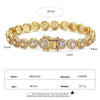 European And American Round Zircon Bracelet Bangles Unisex Punk Style Hip-hop Jewelry - Image 6