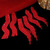 Irregular Long Tassel Earrings for Women Creative High Sense Light Red Drop Earring Inlaid Rhinestone Jewelry Gifts - Image 1
