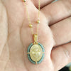 Virgin Mary Pendant Charm Necklace Women Cross Scared Heart Jesus Choker Seed Beads Stainless Steel Chain Gold Color Mom - Image 28