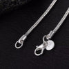 45-60cm Silver 1MM/2MM/3MM Snake Chain Necklace For Men Women Jewelry for pendant - Image 6