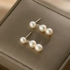 Delicate Irregular Freshwater Pearl Earring For Women Gold Color Metal Hanging Drop Earrings Statement French Jewelry - Image 5