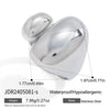 Minimalist Asymmetric Hollow Ring in Stainless Steel - Image 19