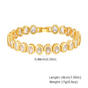 Cubic Zirconia Chain Tennis Bracelet Women, Gold Plated CZ Link, Elegant Sparkling Stackable Statement Wrist Jewelry Gift - Image 13