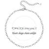 U7 Silver Anklets for Woman Infinity Moonstone Evil Eye Butterfly Star Heart Ball Rolo Chain Ankle Bracelet Jewelry - Image 12