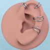 1pc 6-12mm 16G Steel Nose Ring Hoop Septum Clicker Double Layers Seamless Hinged Piercing Conch Daith Cartilage Earring - Image 17