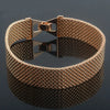 Women Girls Rose Gold Color Carving Wide Bracelets Toggle Lock Jewelry(No Box) - Image 6