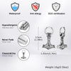 Nordic Viking Thor's Hammer Drop Earrings for Men Boys,Stainless Steel Rune Amulet Dangle Earrings,Party Club Jewelry Gift - Image 6