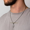 Hip Hop Cross Necklace for Men Women,50/55/60cm Stainless Steel Chic Cross Pendant,Christian Classic Jewelry Gifts - Image 3
