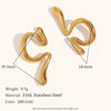 Simplified Liquid Bending Ear Clip Stainless Steel Women's Earrings Daily Women's Jewelry - Image 3