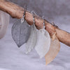 Tree Leaf Shape Dangle Earrings for Women Alloy Hollow Bright Dangle Hook Earrings Wedding Jewelry Gift - Image 3
