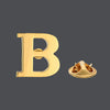 Copper material 18mm height A-Z 26 capital letter brooch men's suit coat collar needle accessories - Image 3