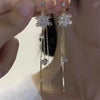 Leaves Long Tassel Earrings for Women Full Rhinestone Zircon Dangle Earring Party Wedding Jewelry Gifts - Image 15