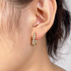 Cubic Zirconia Huggie Cartilage Hoop Earring Set 6 Pieces - Image 11