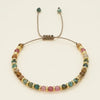 Colorful Beaded Bracelet with Adjustable Rope Closure - Image 2