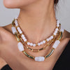 3PCS Set Bohemian Acrylic Bamboo Beads Choker Necklace Set for Women Chunky Tube Necklaces Accessories Jewelry - Image 5