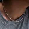 4MM Shiny Crystal Stainless Steel Necklace for Women Colorful Glass Beads Jewelry Accessories - Image 4