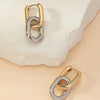 Stainless Steel Gold Color Geometric Square Hoop Earrings for Women Huggie Punk Hip-Hop Metal Round Circle Party Jewelry - Image 6
